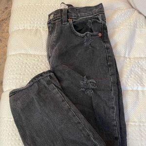 Abercrombie the 90s strait ultra high rise